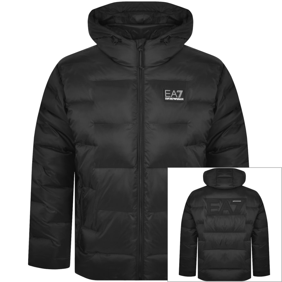 EMPORIO ARMANI EA7 ダウンジャケット EA7 Emporio Armani Padded Jacket Black | Mainline Menswear us